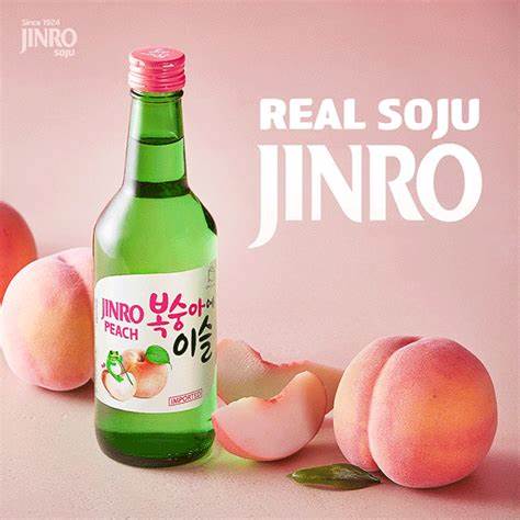 Caja Jinro Peach Soju (20) - 진로 복숭아에 이슬
