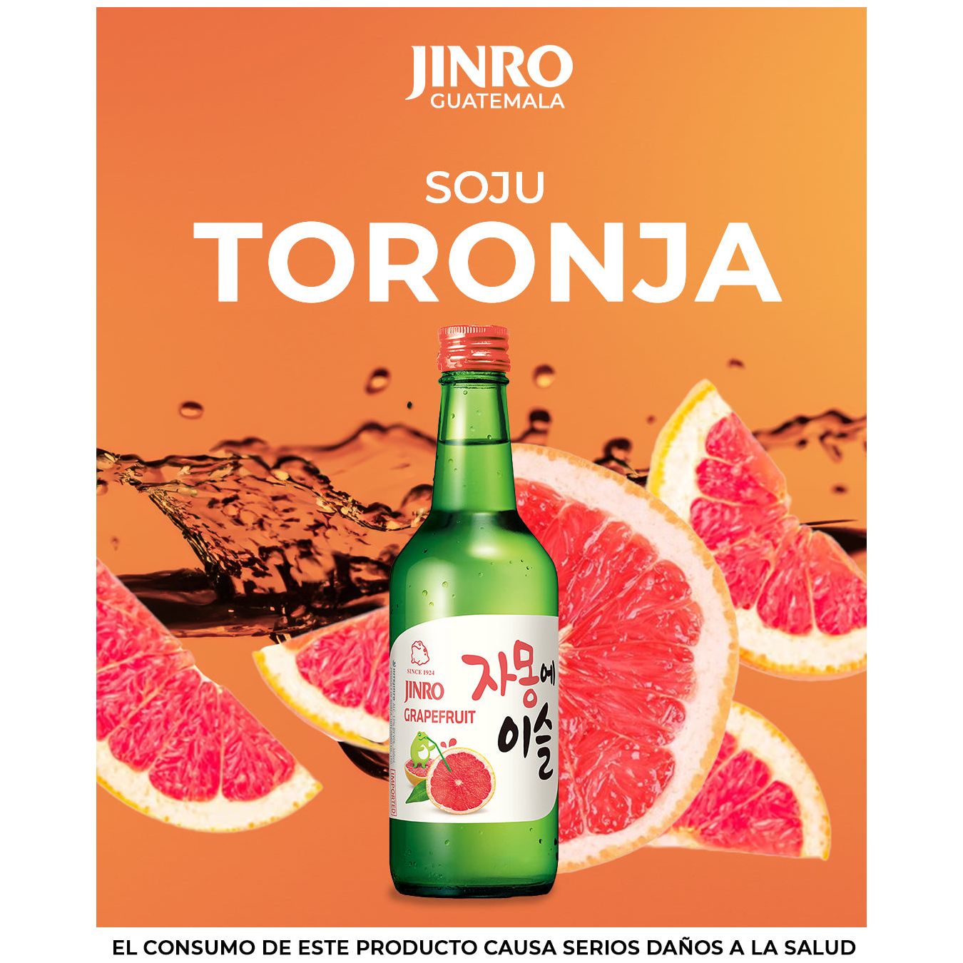 Caja Jinro Grapefruit Soju (20) - 진로 자몽에 이슬 - JinroGT