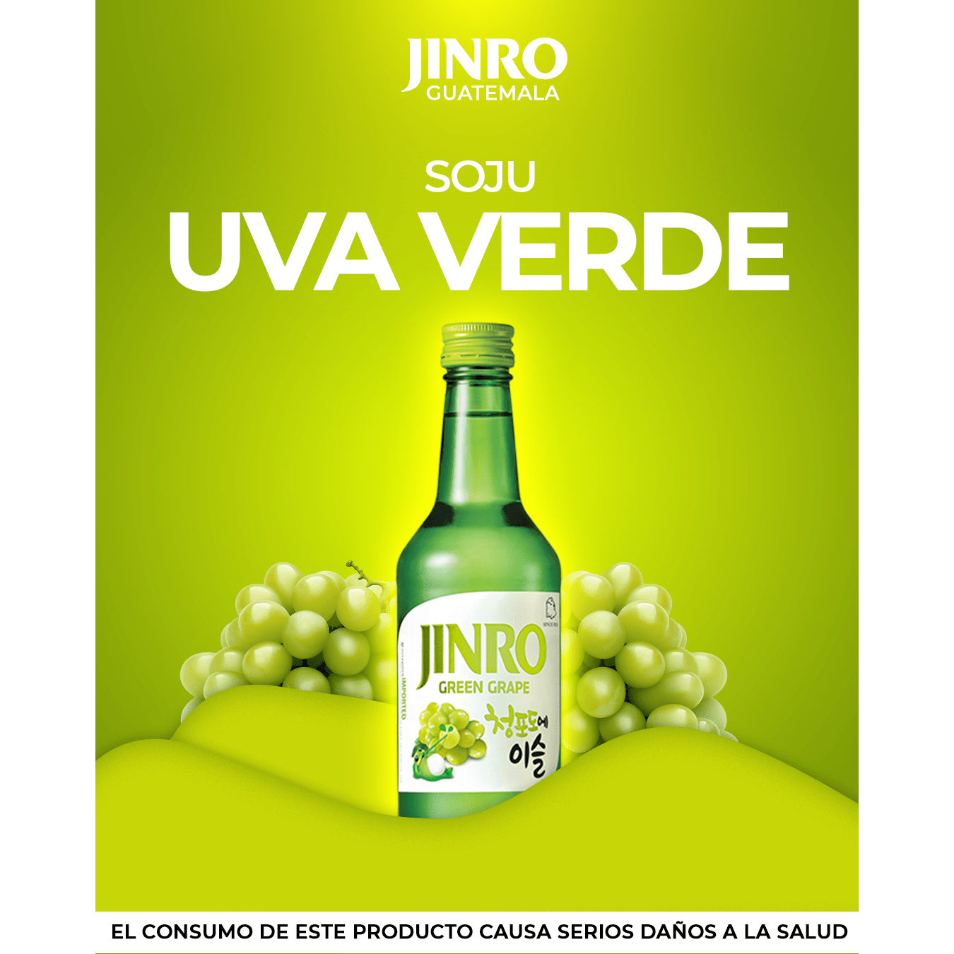 Caja Jinro Green Grape Soju (20) - 진로 청포도에 이슬 - JinroGT