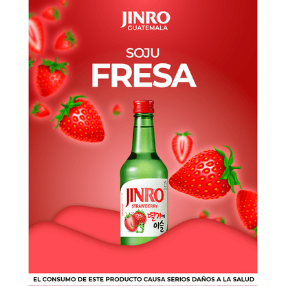 Caja Jinro Strawberry Soju (20) - 진로 딸기에 이슬 - JinroGT