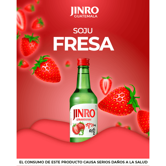 Caja Jinro Strawberry Soju (20) - 진로 딸기에 이슬 - JinroGT